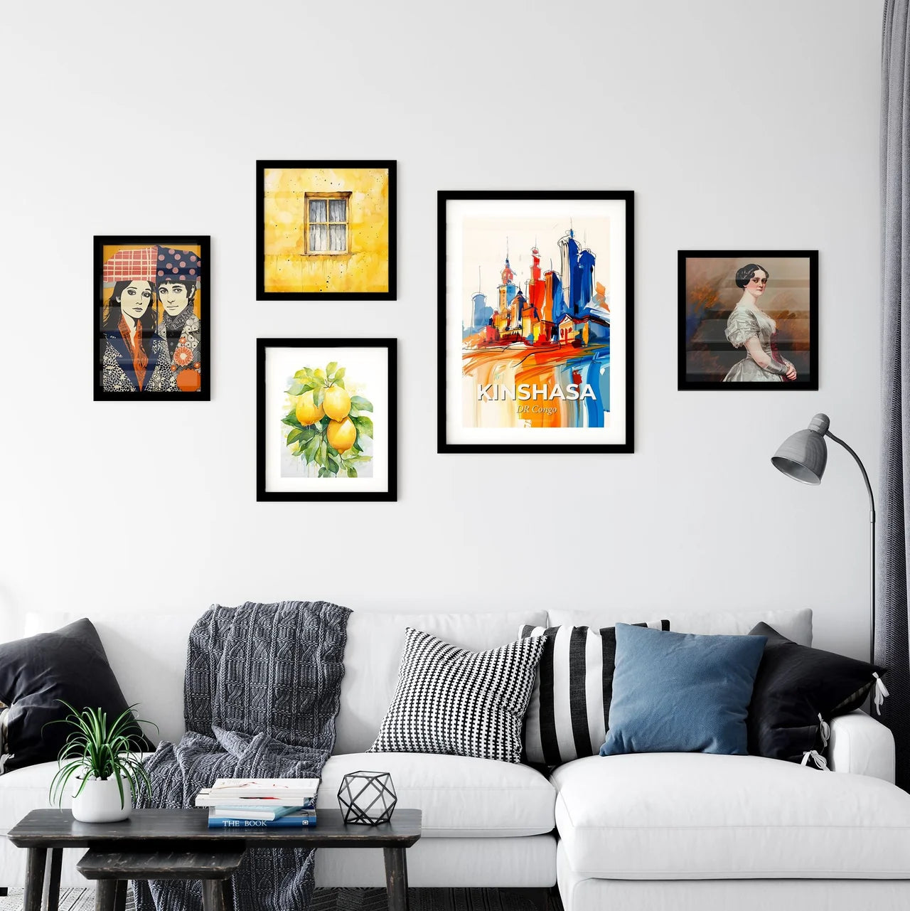 Vibrant Kinshasa, Dr Congo Wall Art Collection