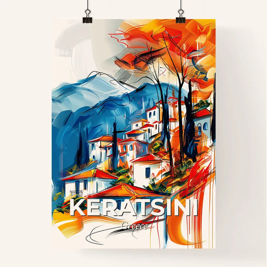 Vibrant Keratsini, Greece Poster