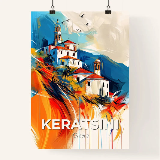 Vibrant Keratsini, Greece Poster