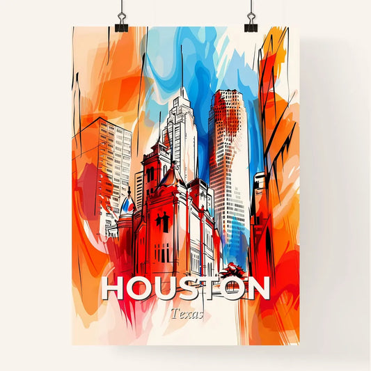 Vibrant Houston, Texas Poster