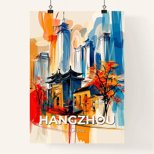 Vibrant Hangzhou, China Poster