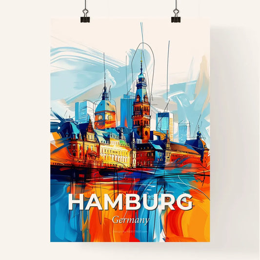 Vibrant Hamburg, Germany Poster