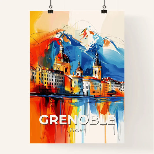 Vibrant Grenoble, France Poster