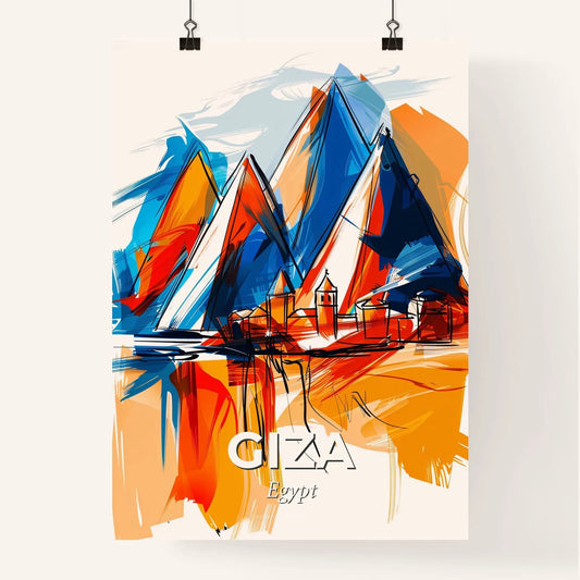 Vibrant Giza, Egypt Poster