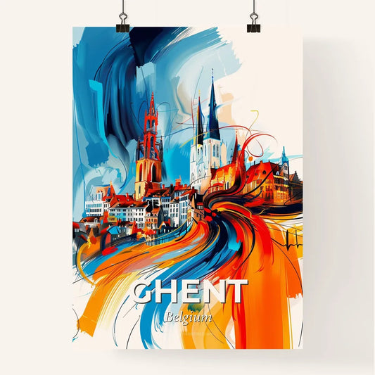 Vibrant Ghent , Belgium Poster