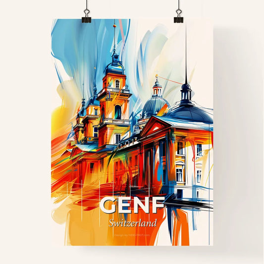 Vibrant Genf, Switzerland Poster