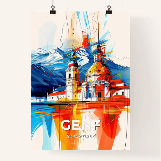 Vibrant Genf, Switzerland Poster
