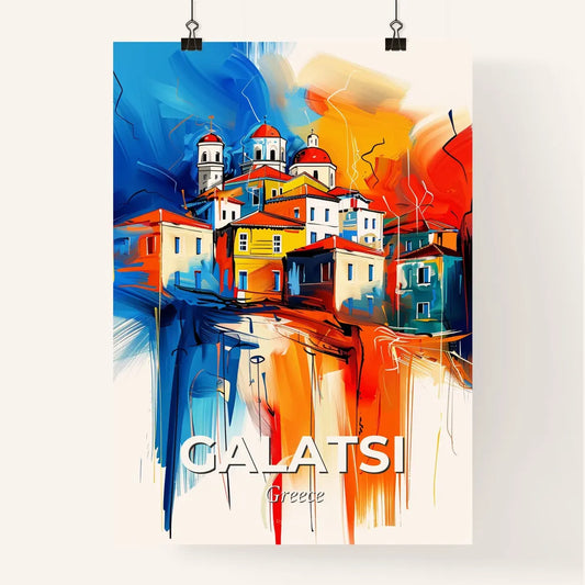 Vibrant Galatsi, Greece Poster