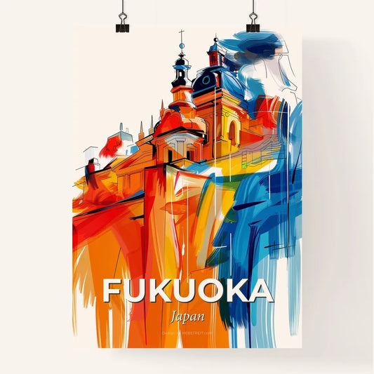 Vibrant Fukuoka, Japan Poster