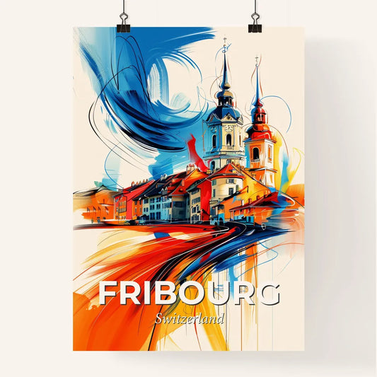 Vibrant Fribourg, Switzerland Poster