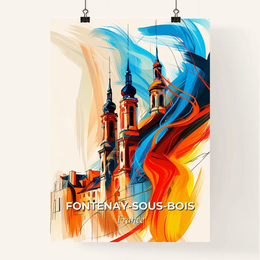 Vibrant Fontena Poster