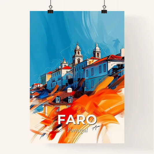 Vibrant Faro, Portugal Poster