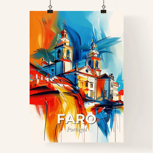 Vibrant Faro, Portugal Poster