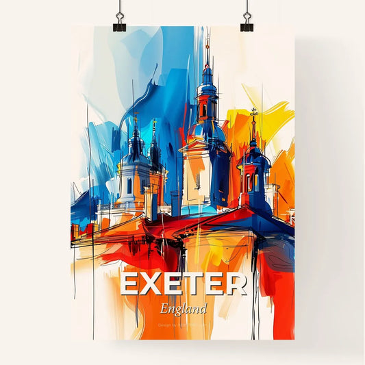 Vibrant Exeter, England Poster