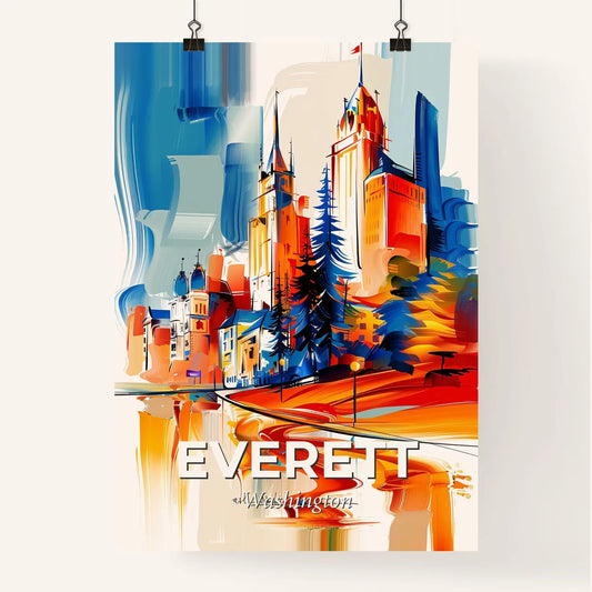 Vibrant Everett, Washington Poster