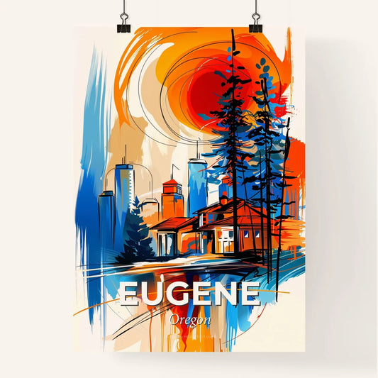 Vibrant Eugene, Oregon Poster