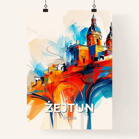 Vibrant Żejtun, Malta Poster