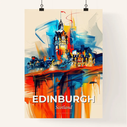 Vibrant Edinburgh, Scotland Poster
