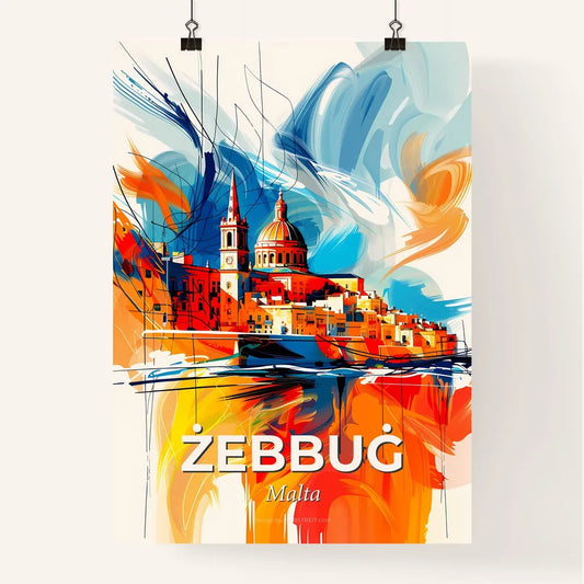 Vibrant Żebbuġ, Malta Poster