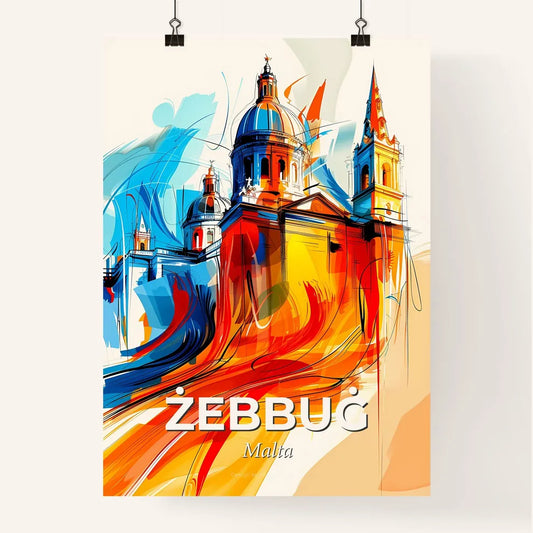 Vibrant Żebbuġ, Malta Poster