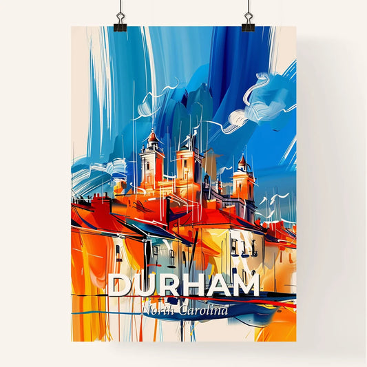 Vibrant Durham, North Carolina Poster
