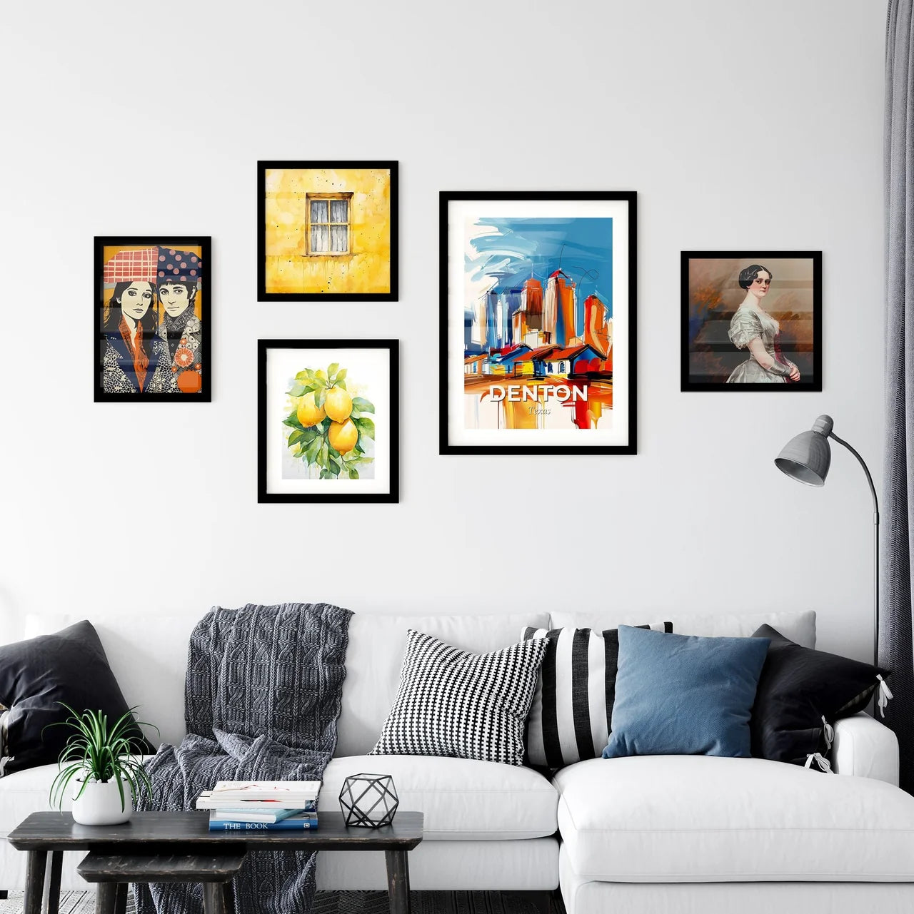 Vibrant Denton, Texas Wall Art Collection