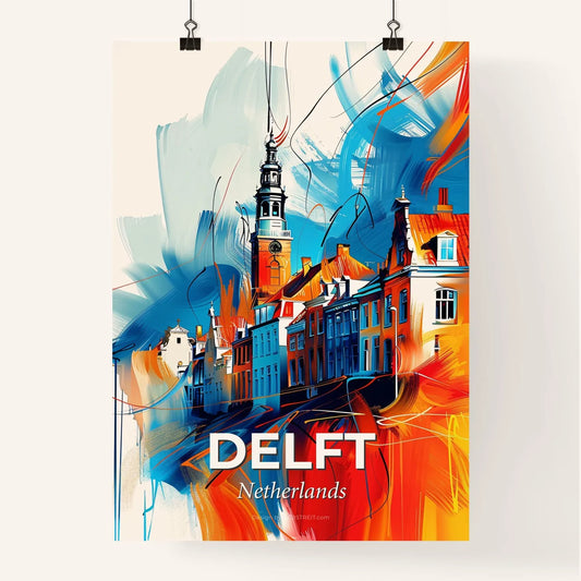 Vibrant Delft, Netherlands Poster