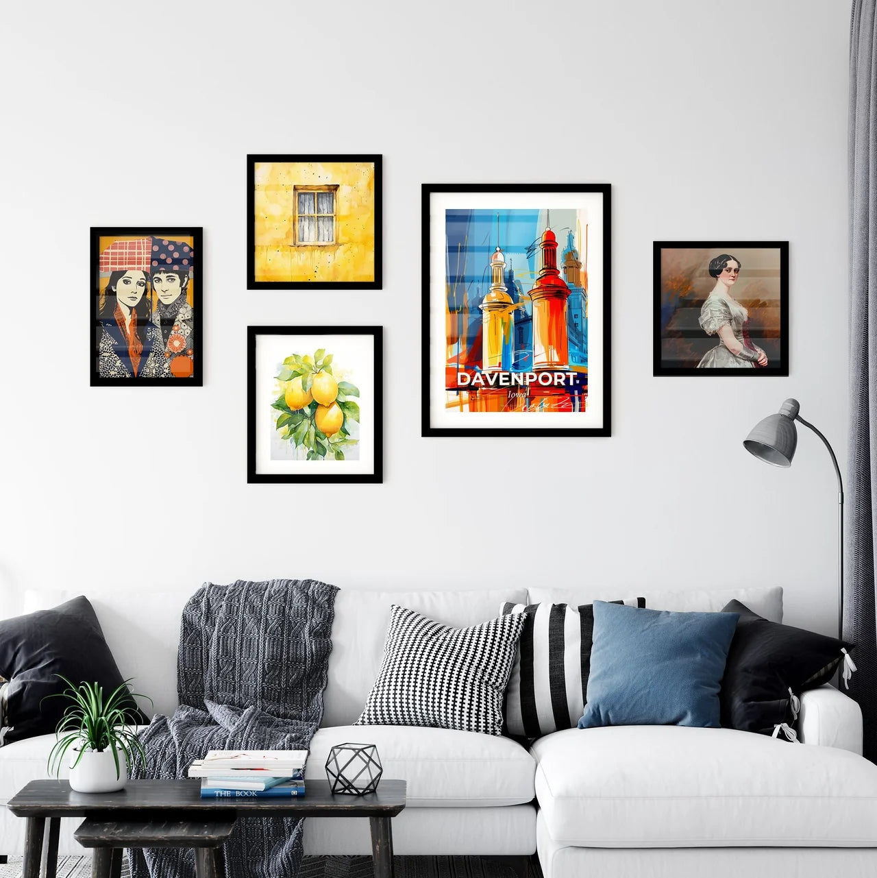 Vibrant Davenport, Iowa Wall Art Collection
