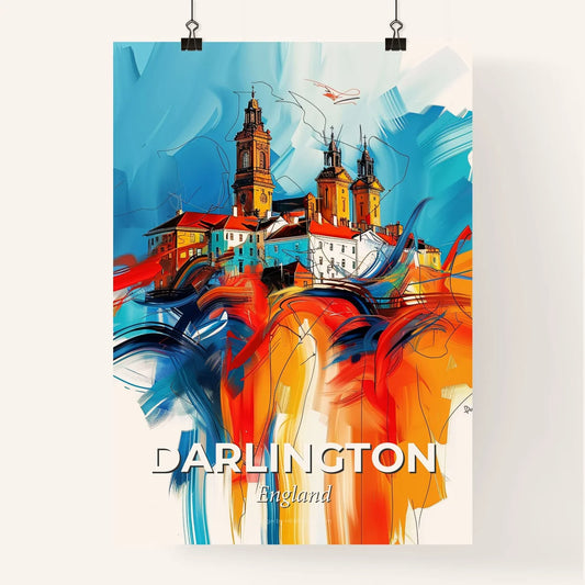 Vibrant Darlington, England Poster