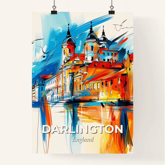 Vibrant Darlington, England Poster