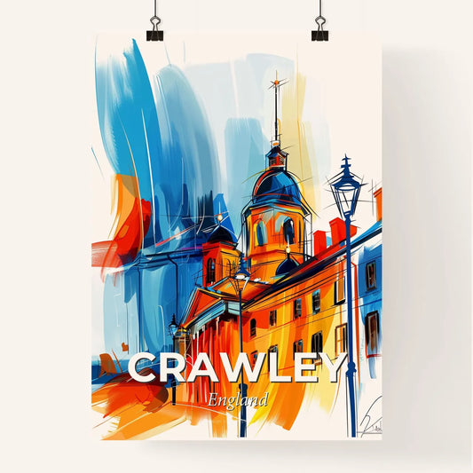 Vibrant Crawley, England Poster