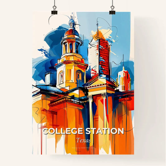 Vibrant College Station, Texas Poster