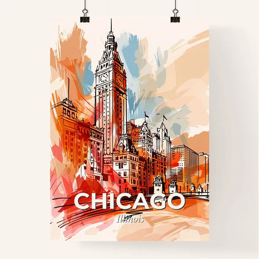 Vibrant Chicago, Illinois Poster