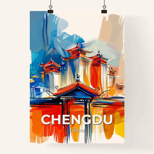 Vibrant Chengdu, China Poster