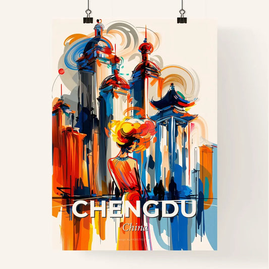 Vibrant Chengdu, China Poster