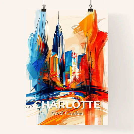 Vibrant Charlotte, North Carolina Poster