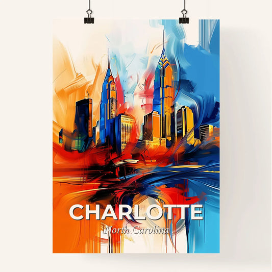 Vibrant Charlotte, North Carolina Poster