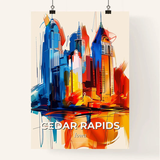 Vibrant Cedar Rapids, Iowa Poster