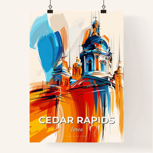 Vibrant Cedar Rapids, Iowa Poster