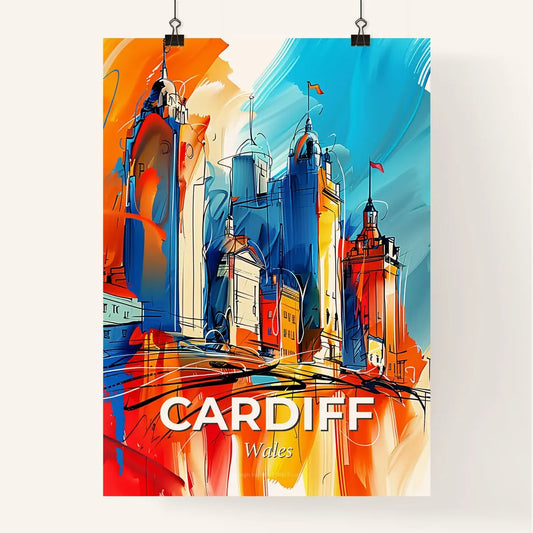 Vibrant Cardiff, Wales Poster