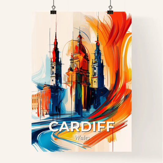 Vibrant Cardiff, Wales Poster