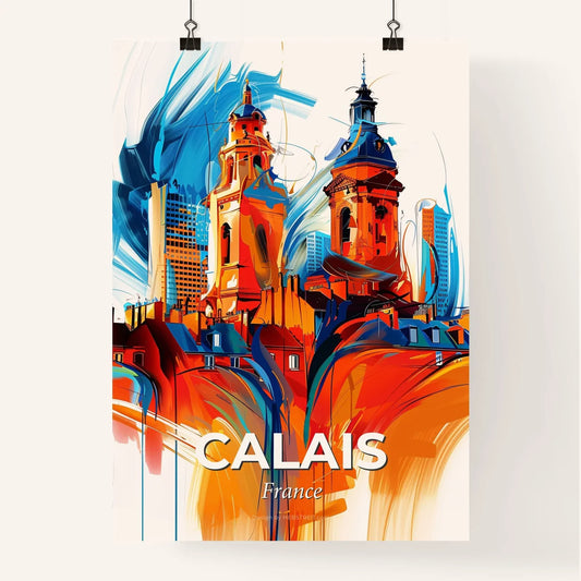 Vibrant Calais, France Poster