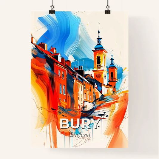 Vibrant Bury, England Poster