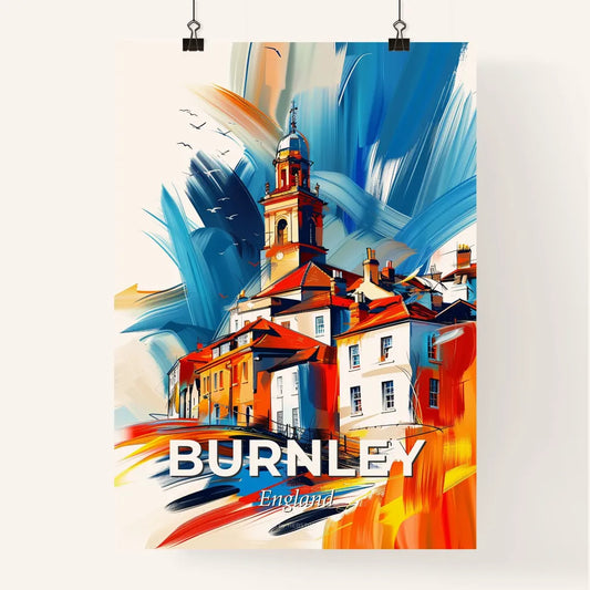 Vibrant Burnley, England Poster