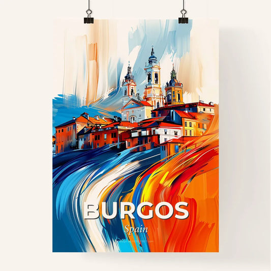 Vibrant Burgos, Spain Poster
