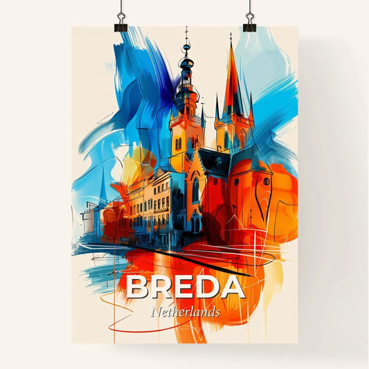 Vibrant Breda, Netherlands Poster