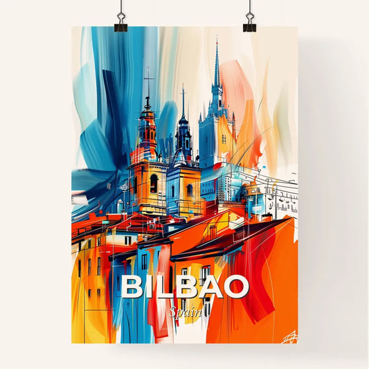 Vibrant Bilbao, Spain Poster