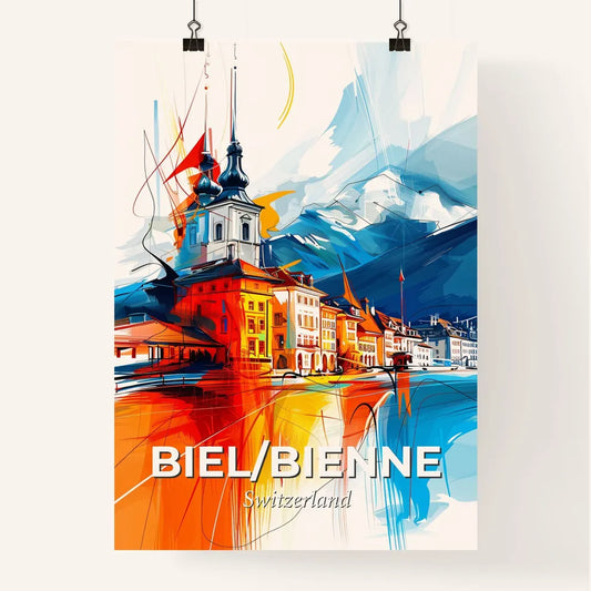 Vibrant Biel/Bienne, Switzerland Poster