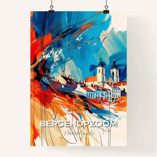 Vibrant Bergenopzoom, Netherlands Poster