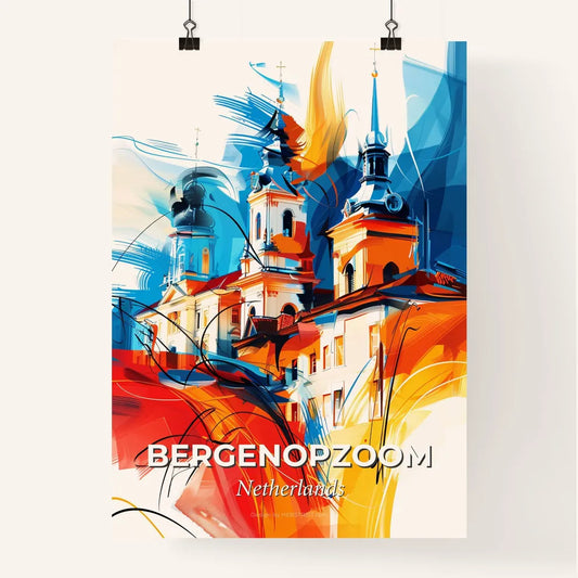 Vibrant Bergenopzoom, Netherlands Poster